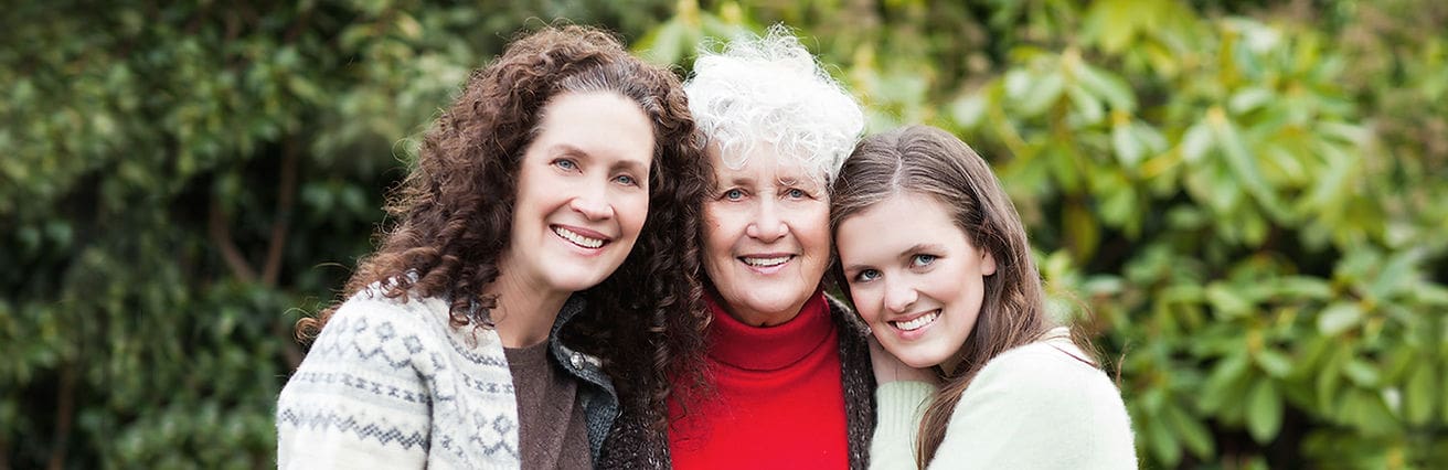 Family discussing life insurance protection